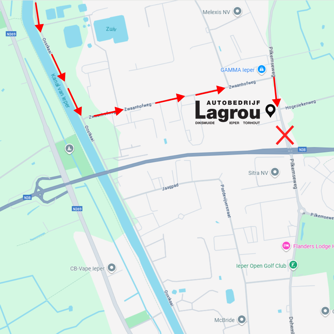 wegomleiding Autobedrijf Lagrou Ieper