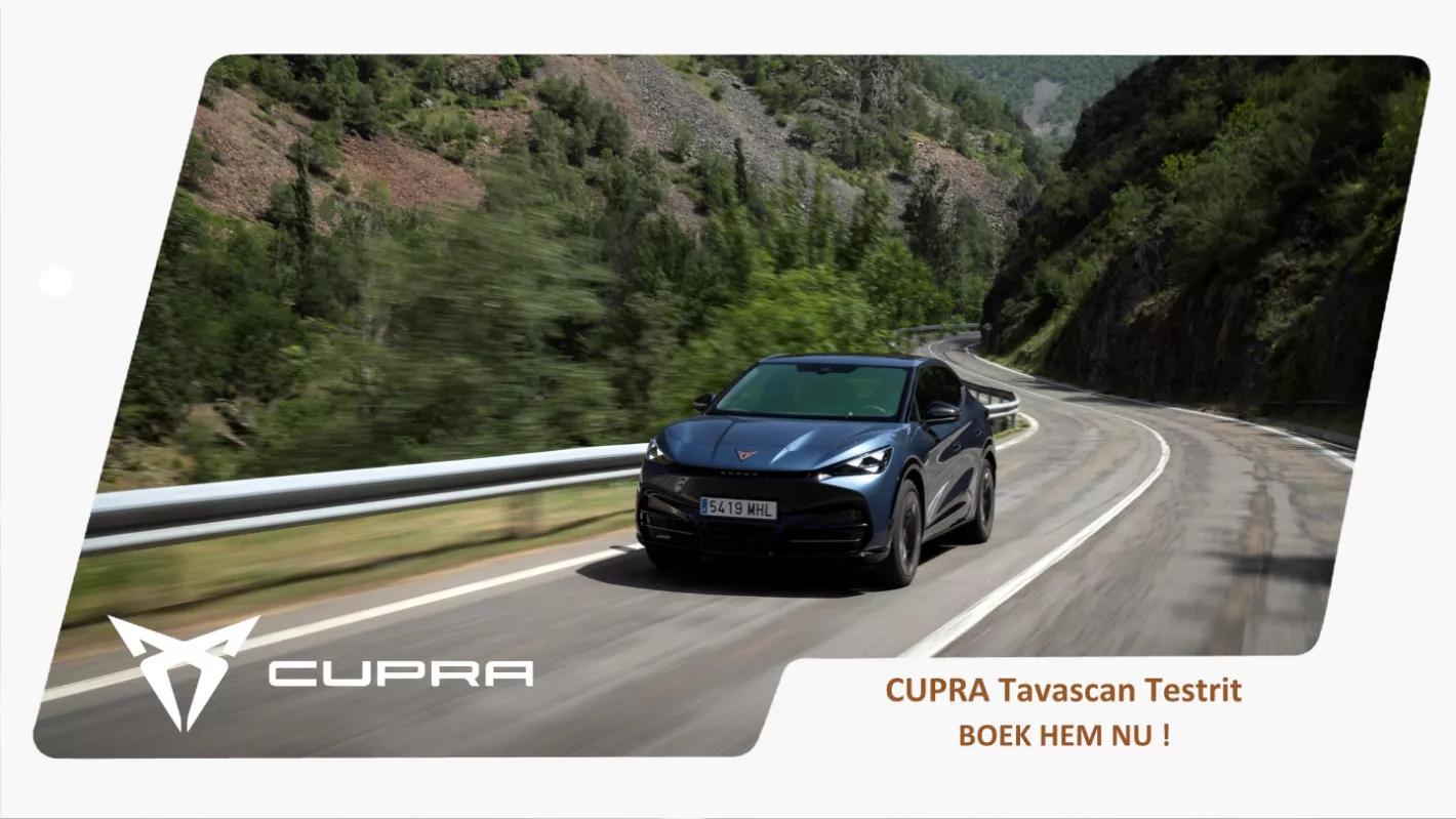 boek je testrit met de CUPRA Tavascan